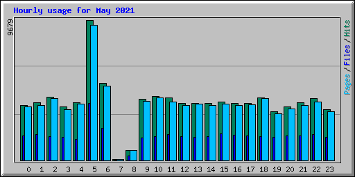 Hourly usage for May 2021